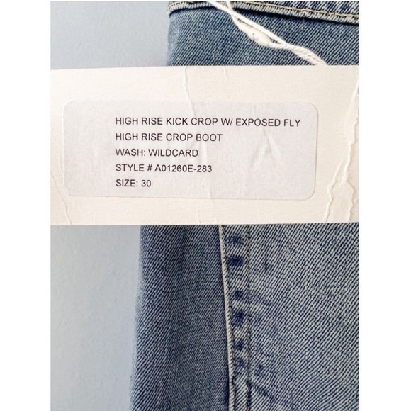 NWT AMO High Rise Kick Crop Jeans in size 30 - Picture 11 of 13